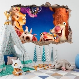 3D wall decals ice age collision course