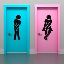 Signs for bathrooms and toilets