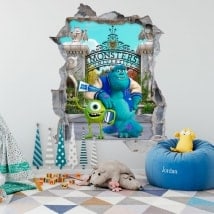 Children's stickers monsters university 3D