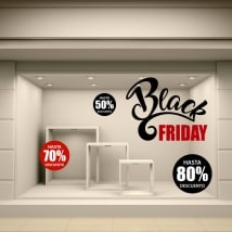 Black friday stickers and decals