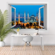 Vinyl blue mosque or Sultan Ahmed Istanbul 3D