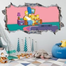 Decorative vinyl The Simpsons 3D