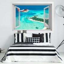 Window vinyls Maldives Islands 3D