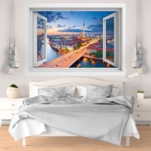 Decorative vinyl sunset Berlin Germany 3D