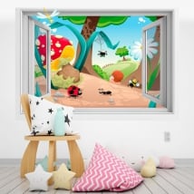 Children's vinyl 3D forest