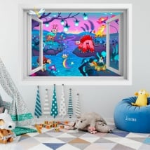 🥇 Vinile decorativo animali per bambino 🥇