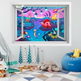 Children's vinyl animal fantasy 3D