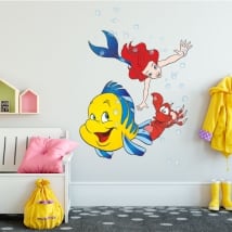 Children's vinyl stickers the little mermaid