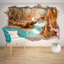 Decorative vinyl waterfall nature 3D