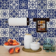 Adhesive vinyl wall tiles