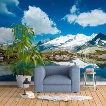 Wall murals Swiss Alps mountains