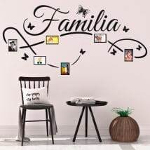 Decorative vinyl family photos