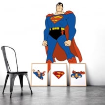 Vinyl and stickers of superman