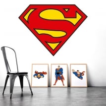 Decorative vinyl superman logo