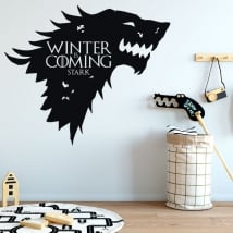 Vinyl walls game of thrones winter is coming stark