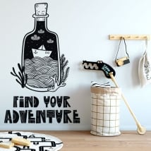 Decorative vinyl sentence find your adventure