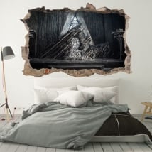 Decorative vinyl walls game of thrones 3d