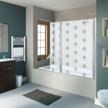 Vinyls screens diamonds bathrooms