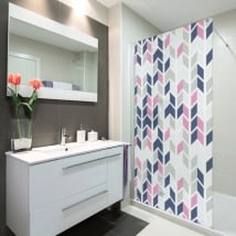 Vinyl screens bathrooms retro style