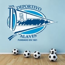 Vinyl football shield alavés sports