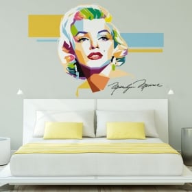 Vinyl and stickers marilyn monroe