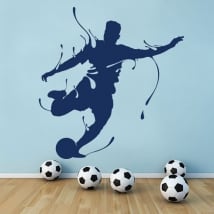 Decorative vinyl football splash