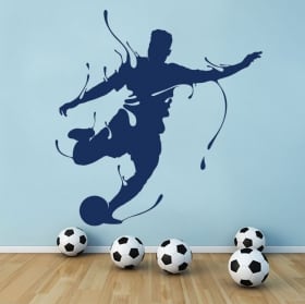 Decorative vinyl football splash