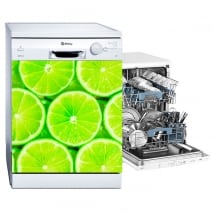 Decorative vinyl dishwasher lemons