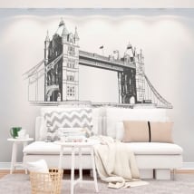 Decorative vinyl walls london tower bridge