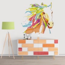 Decorative vinyl walls horse wpap style
