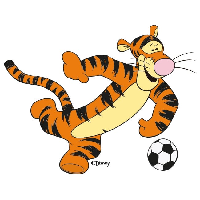 Vinyl and stickers winnie the pooh tigger football