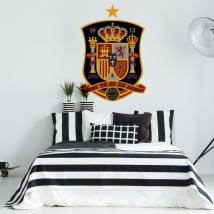 Vinyl and stickers shield football selection of spain