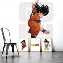 Decorative wall stickers goku dragon ball