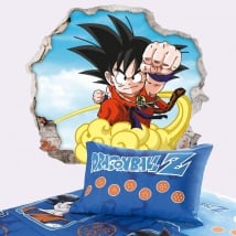 Vinyl walls dragon ball son goku 3d