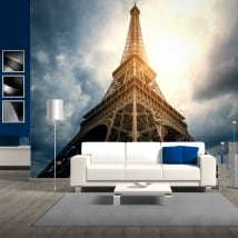 Vinyl wall murals eiffel tower paris france