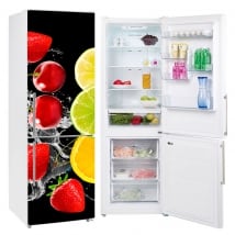 Vinyls for refrigerators fruits splash