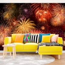 Vinyl wall murals fireworks