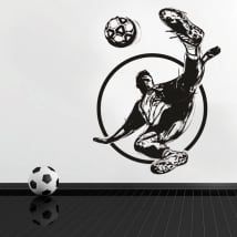 Decorative vinyl and stickers soccer player