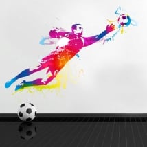 Vinyl and stickers goalie or goalkeeper football