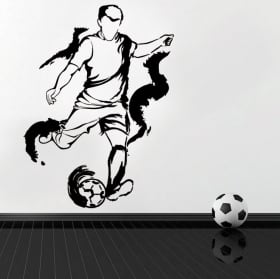 Vinyl and stickers soccer player silhouette