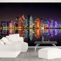 Wall mural city of doha qatar