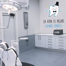 Vinyl and stickers dentists phrases