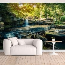 Vinyl wall murals waterfalls tropical nature