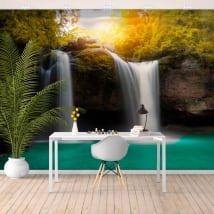 Wall murals vinyl waterfall haew suwat thailand