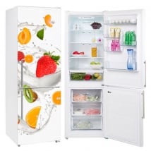 Vinyls for refrigerators fruits with milk