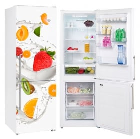 Decorative vinyl fruits refrigerators and fridges