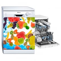 Vinyl and stickers fruits dishwasher decoration