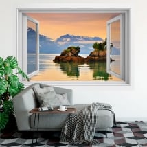 Vinyl windows sunset at prince william alaska 3d