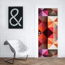 Vinyl for doors and cabinets triangles colors