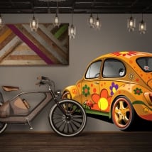 Decorative vinyl and stickers volkswagen beetle